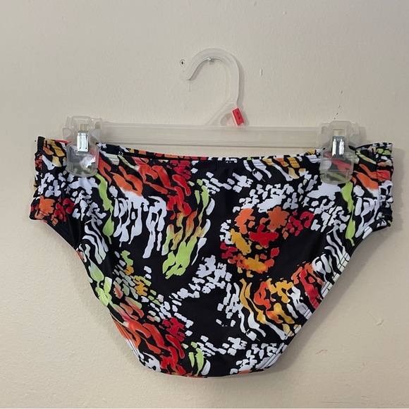 Sz S Ocean Blues Colorful Abstract Women's Bikini Bottom - Picture 4 of 8